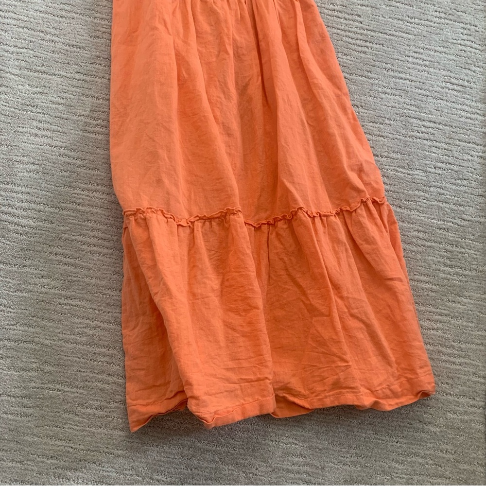 Free People Orange Linen Dress - Picture 7 of 12